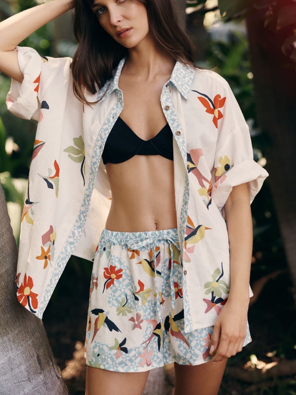 Celandine Linen-Blend Shorts